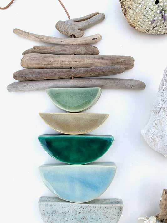 sold - one of a kind 'certain like the sea' wall piece