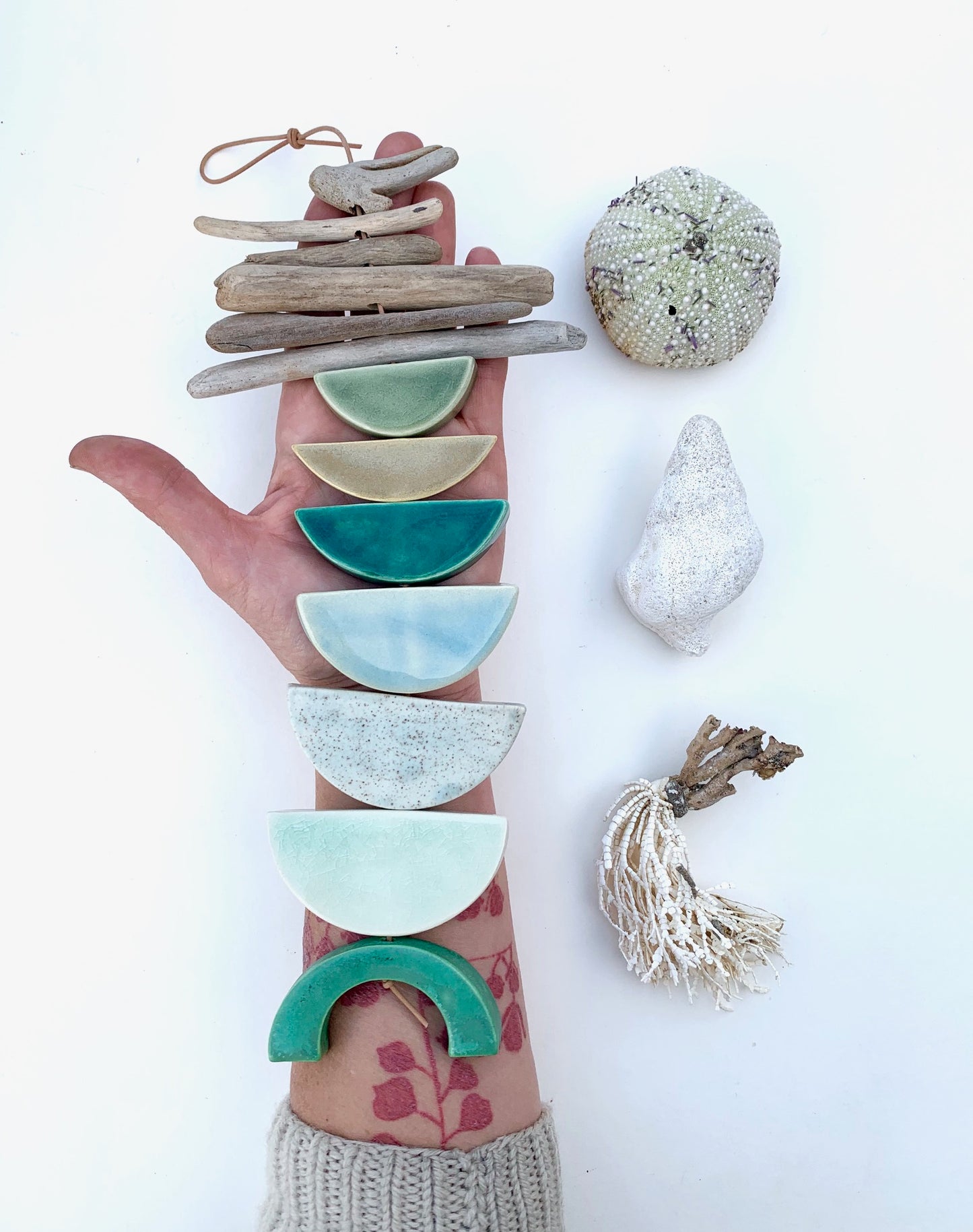 sold - one of a kind 'certain like the sea' wall piece
