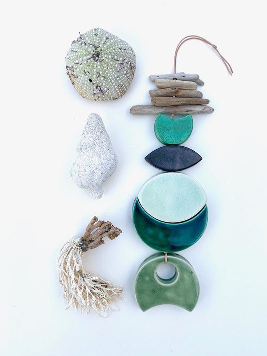 sold - one of a kind 'certain like the sea' wall piece