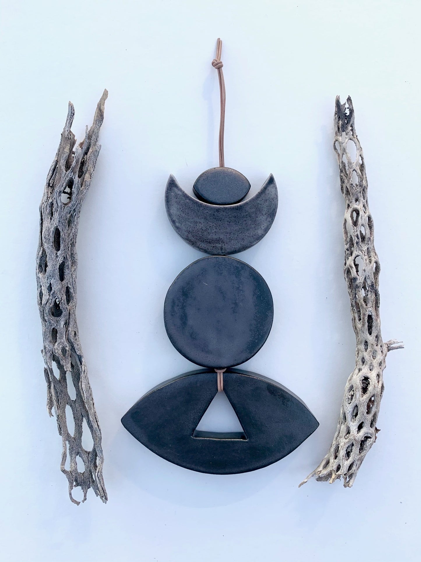 sold - one of a kind, 'untamed presence' black rock desert hanging