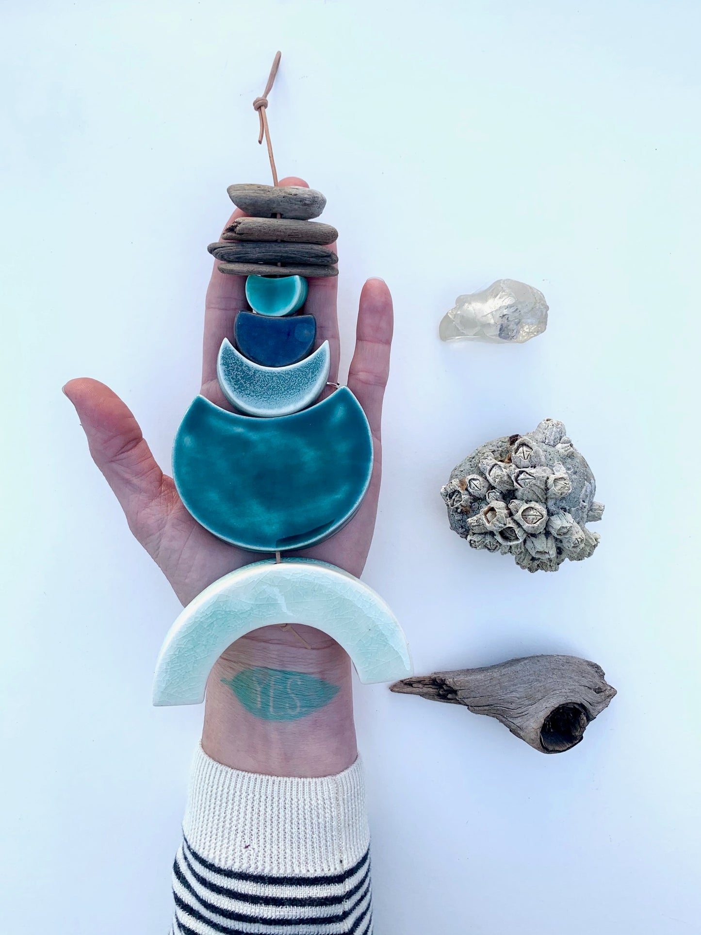sold - one of a kind 'sea fever' wall piece