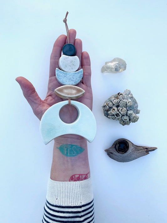 sold - one of a kind 'bloodstream dust' desert & ocean night sky wall piece