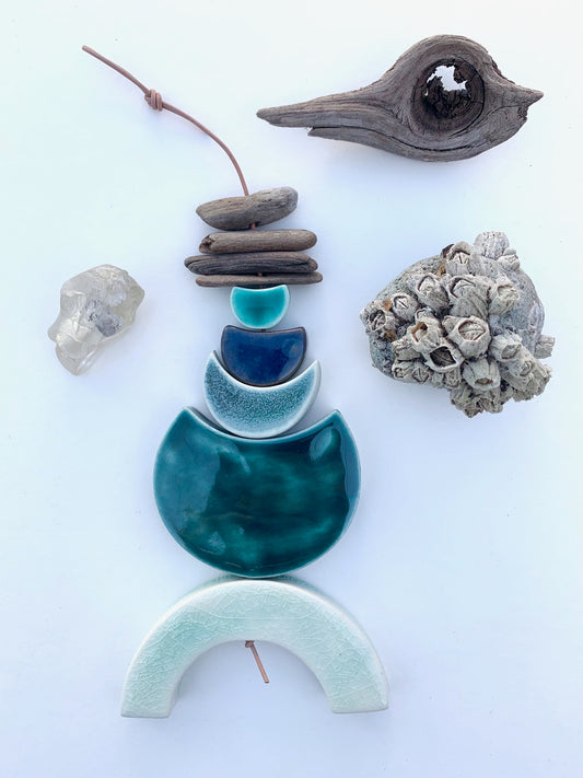 sold - one of a kind 'sea fever' wall piece