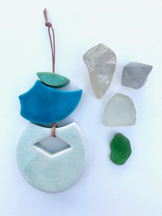 sold - one of a kind 'hepworth' petite wall piece