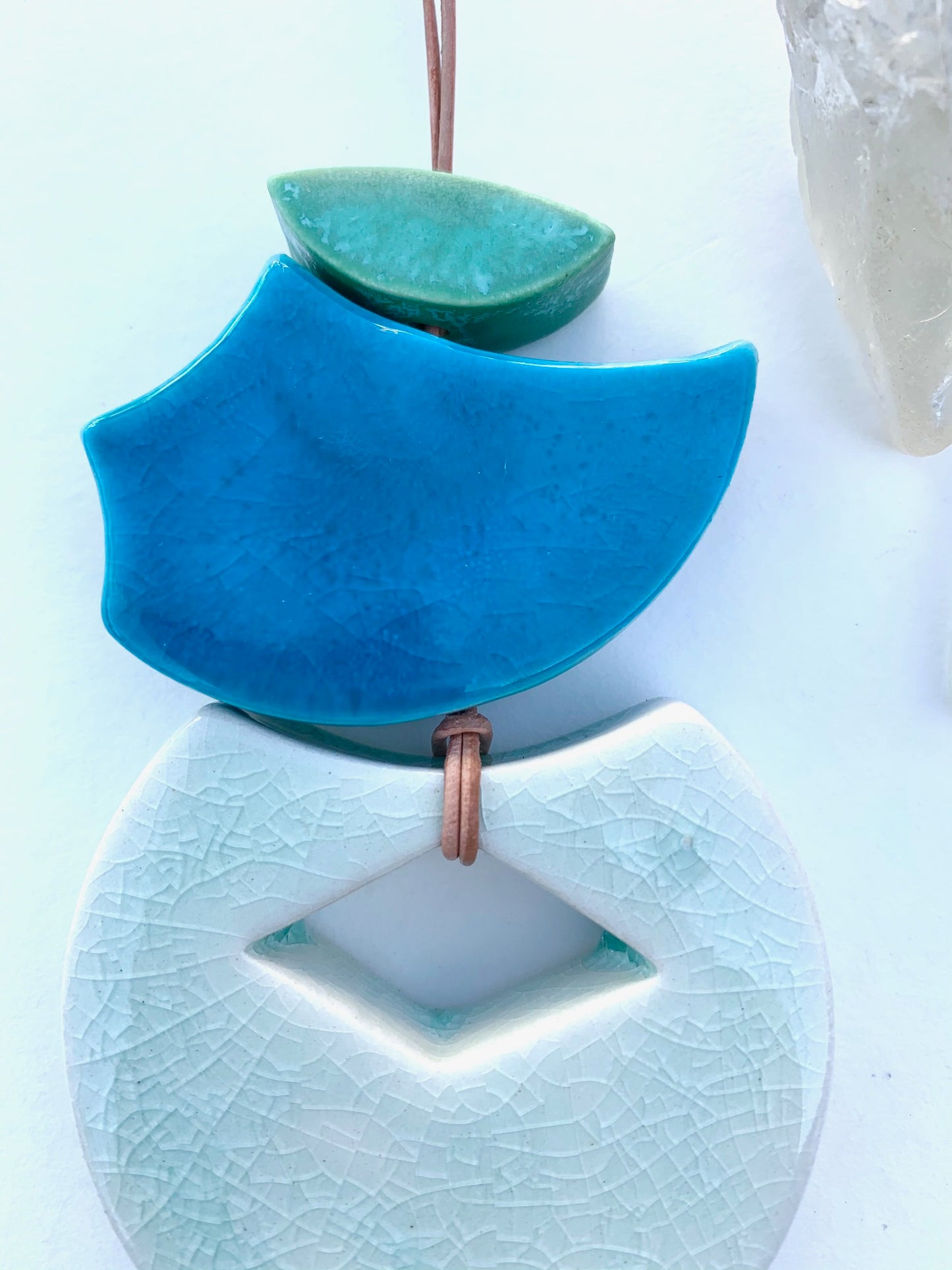 sold - one of a kind 'hepworth' petite wall piece