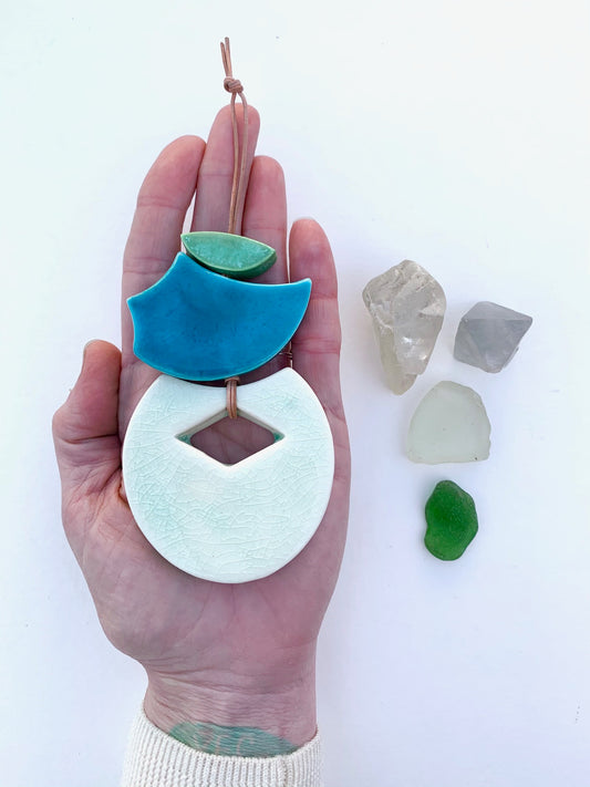 sold - one of a kind 'hepworth' petite wall piece