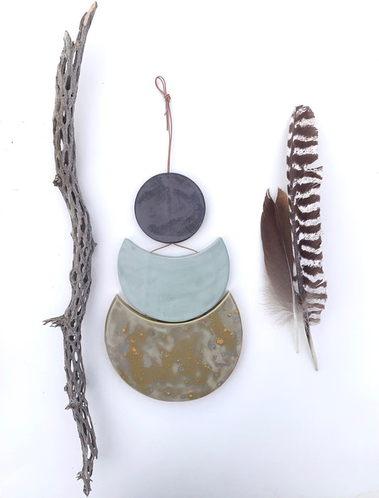 sold - one of a kind 'bloodstream dust' extra large desert hanging