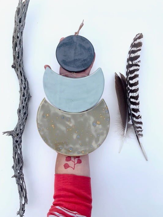 sold - one of a kind 'bloodstream dust' extra large desert hanging