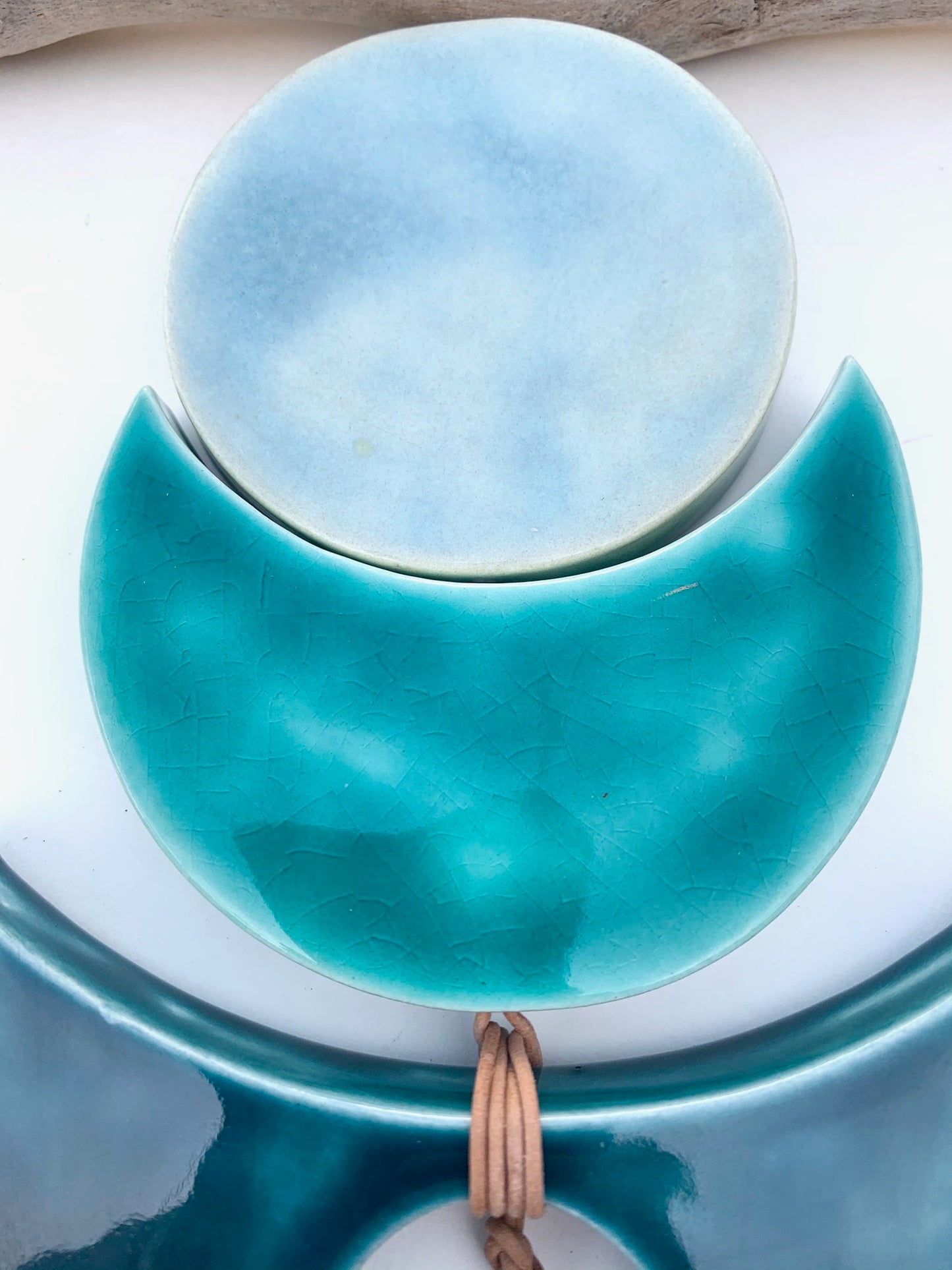 sold - one of a kind 'certain like the sea' extra large wall piece