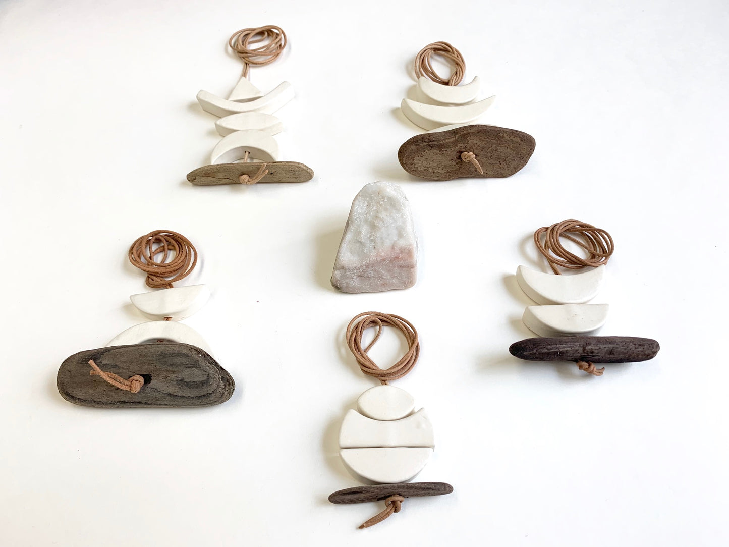 SOLD - 'infinite & ideal' moon meets ocean, one of a kind wearable piece