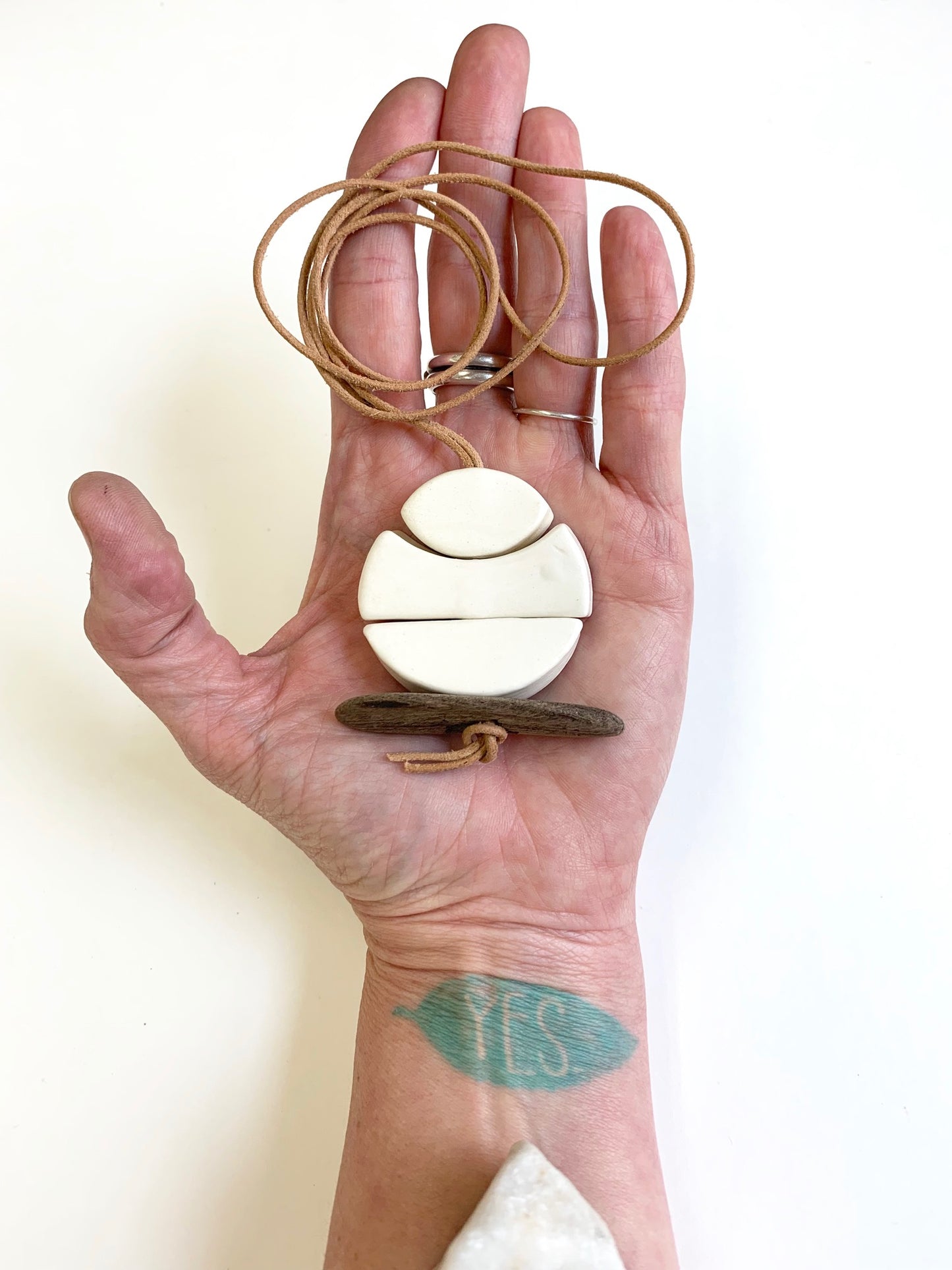 SOLD - 'infinite & ideal' moon meets ocean, one of a kind wearable piece