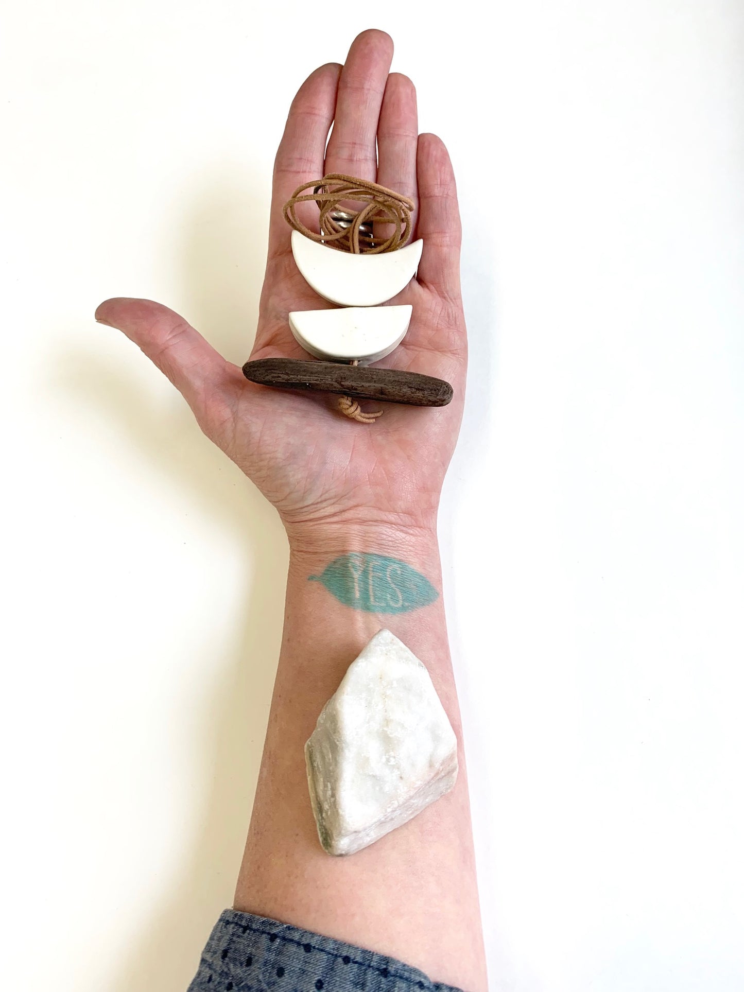 sold - 'infinite & ideal' moon meets ocean, one of a kind piece