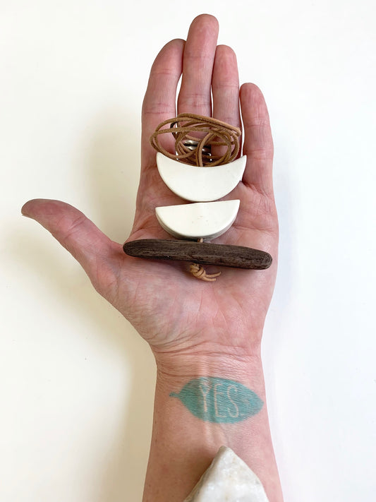 sold - 'infinite & ideal' moon meets ocean, one of a kind piece