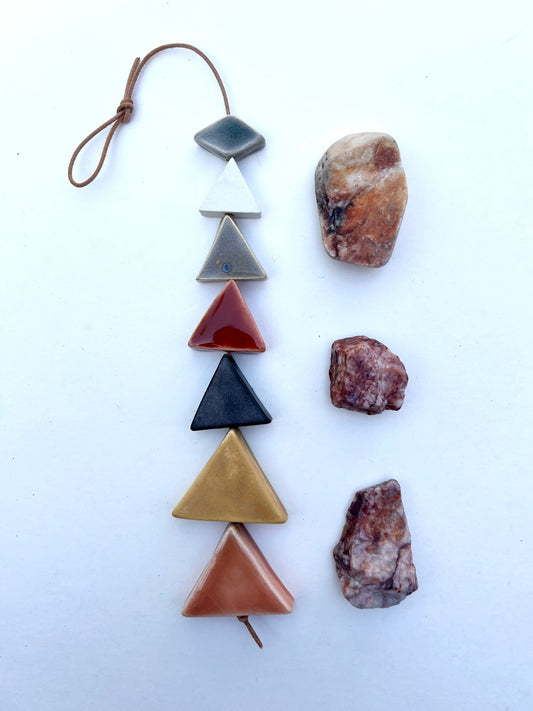 one of a kind, 'untamed presence' desert inspired wall hanging