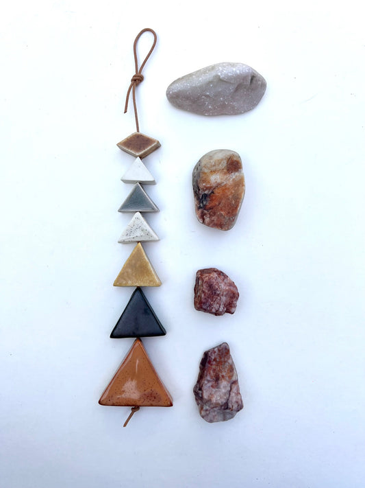 one of a kind, 'untamed presence' desert inspired wall hanging