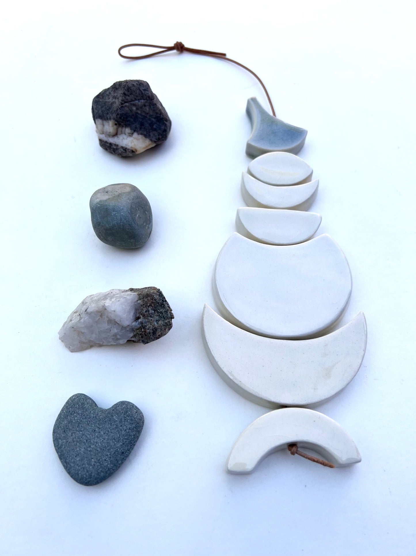 'slow song in minor’ one of a kind ceramic wall hanging