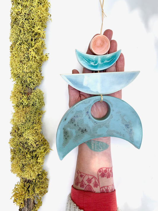 sold - one of a kind 'bloodstream dust' desert & ocean piece