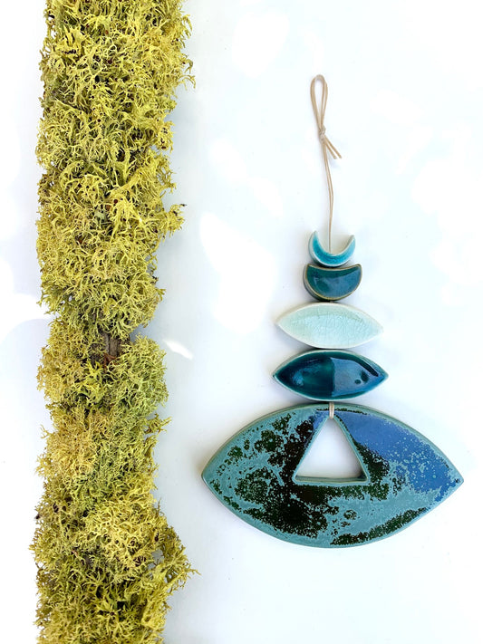 sold - one of a kind 'bloodstream dust' hanging piece