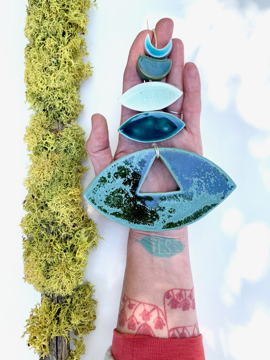 sold - one of a kind 'bloodstream dust' hanging piece