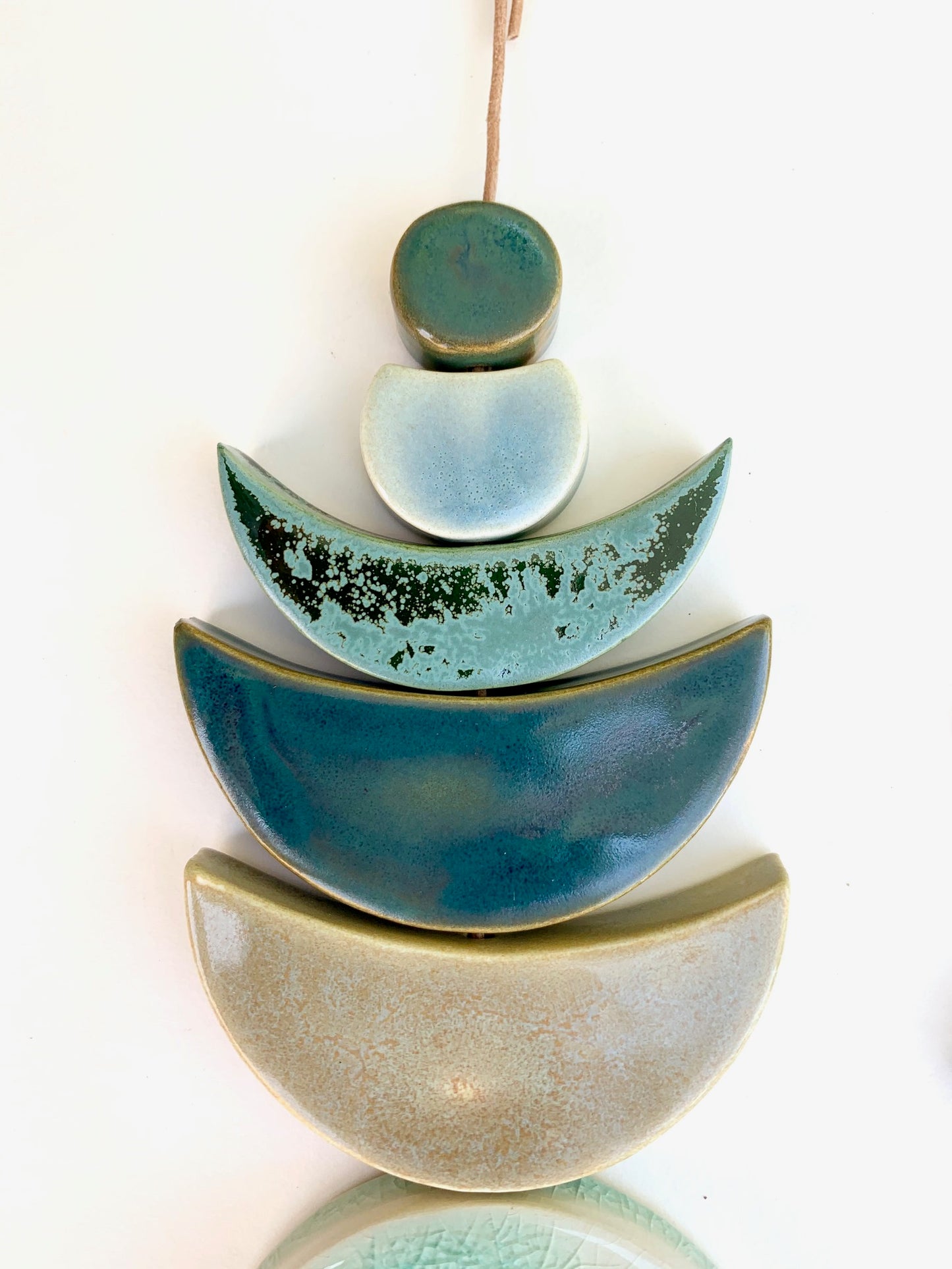 sold - one of a kind 'kinder sea' desert & ocean hanging piece