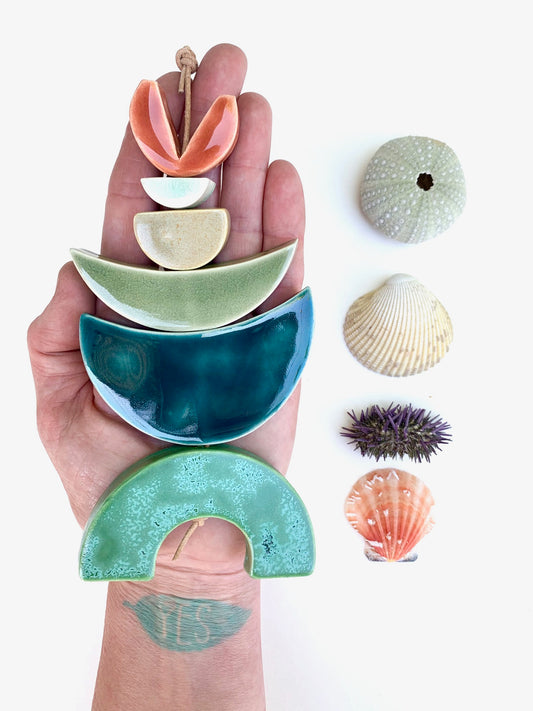 sold - one of a kind 'kinder sea' desert & ocean piece