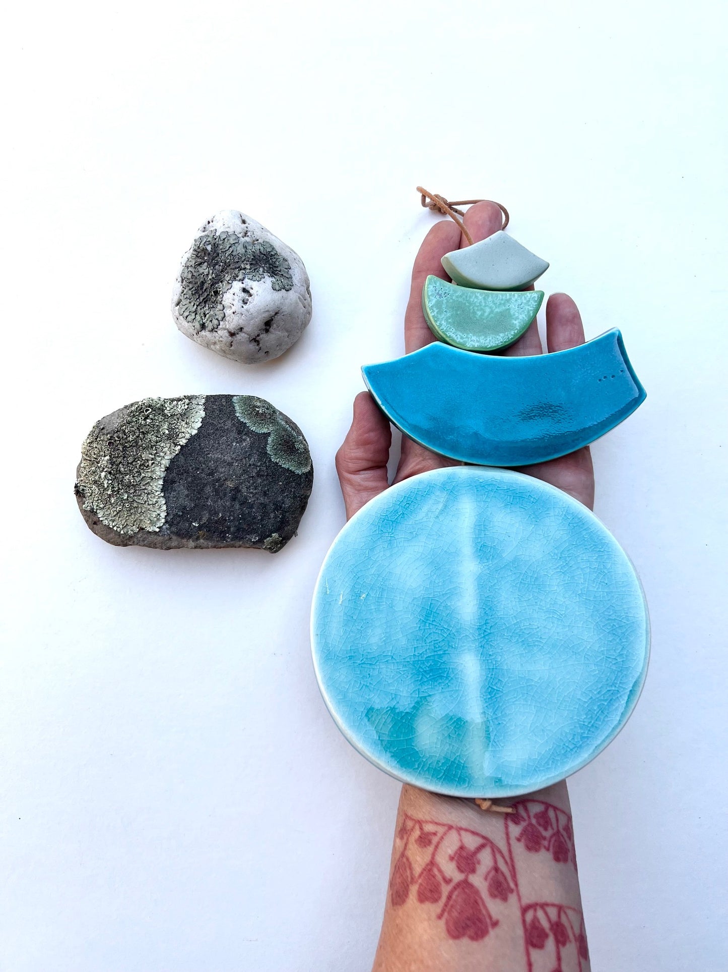 one of a kind 'the ocean blue' ceramic piece - SOLD