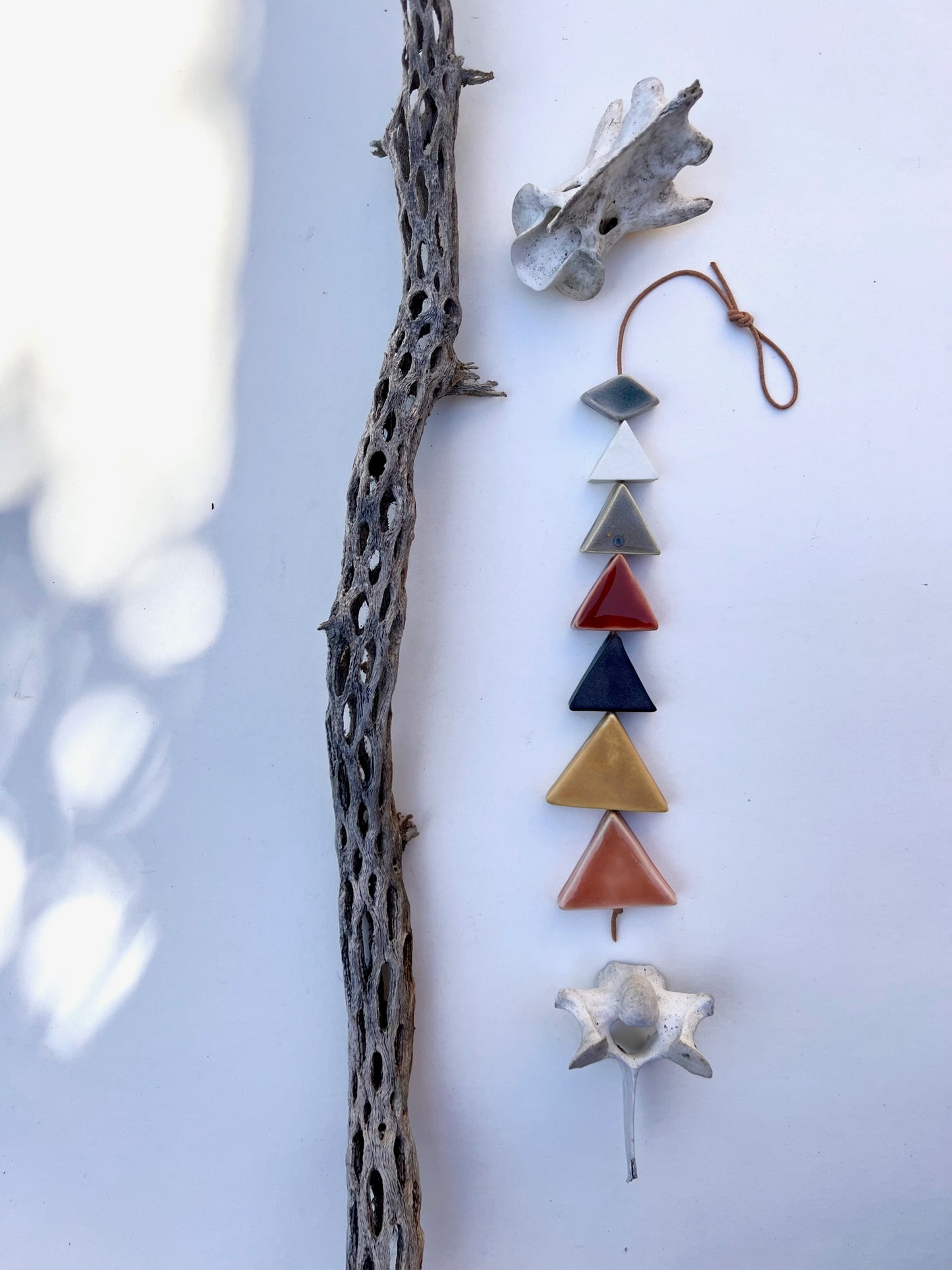 one of a kind, 'untamed presence' desert inspired wall hanging
