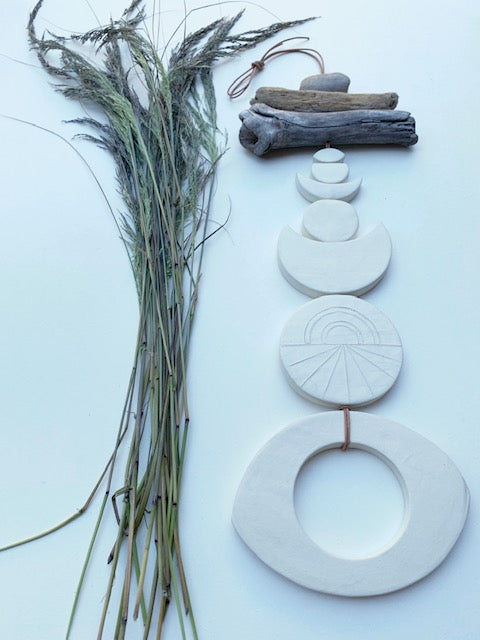 sold - one of a kind 'infinite procession of life' wall piece