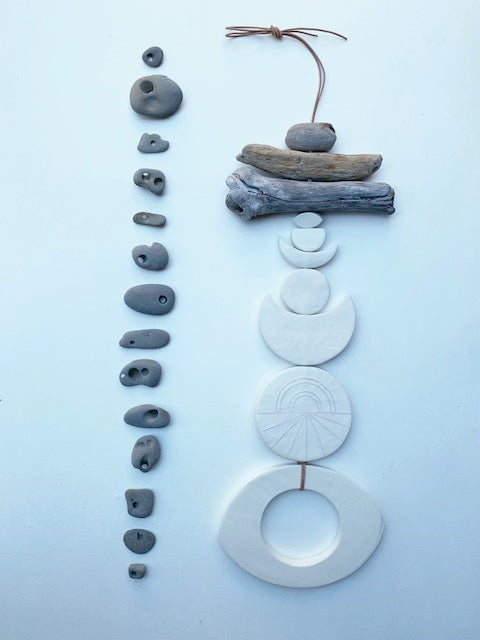 sold - one of a kind 'infinite procession of life' wall piece