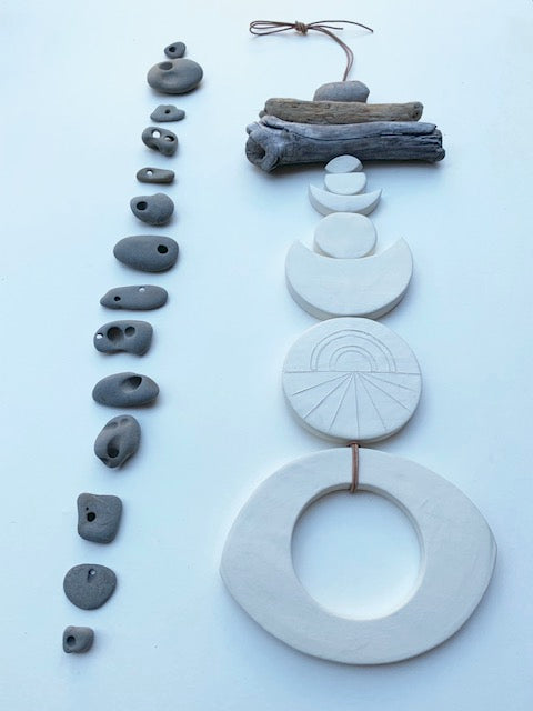 sold - one of a kind 'infinite procession of life' wall piece
