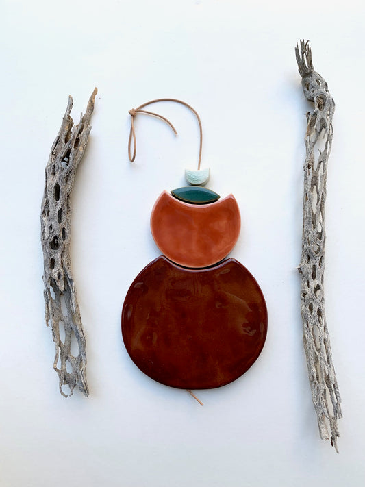 sold - one of a kind 'bloodstream dust' large desert hanging