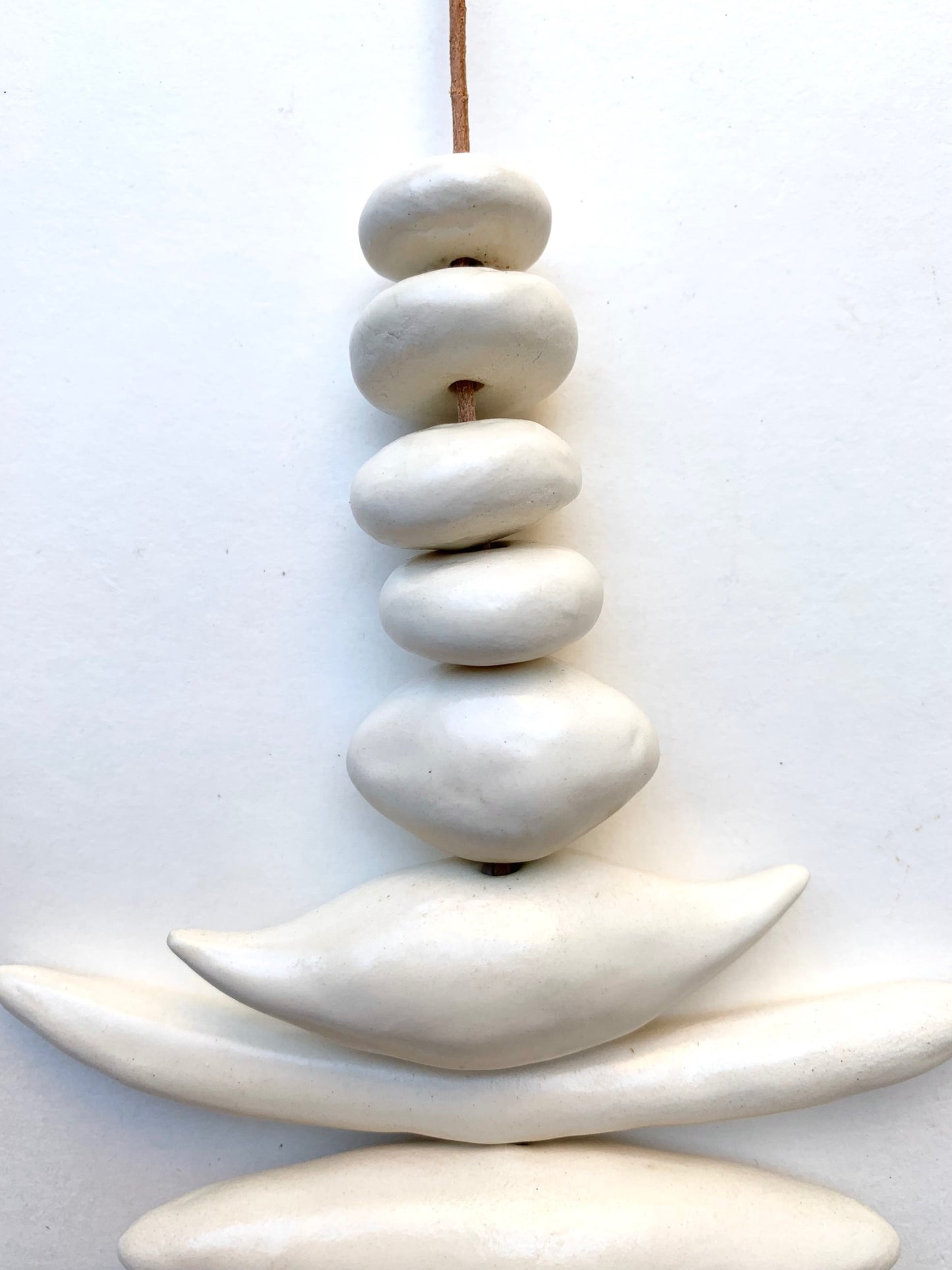 one of a kind 'small kingdoms' white wall hanging