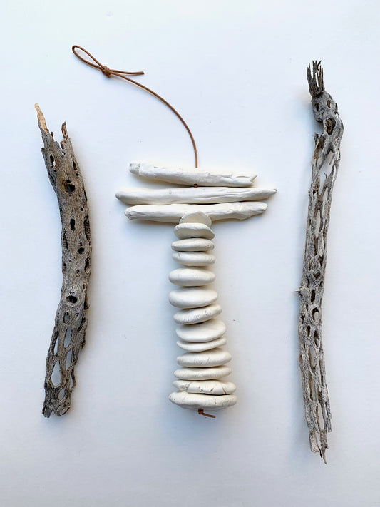 one of a kind 'small kingdoms' white wall hanging