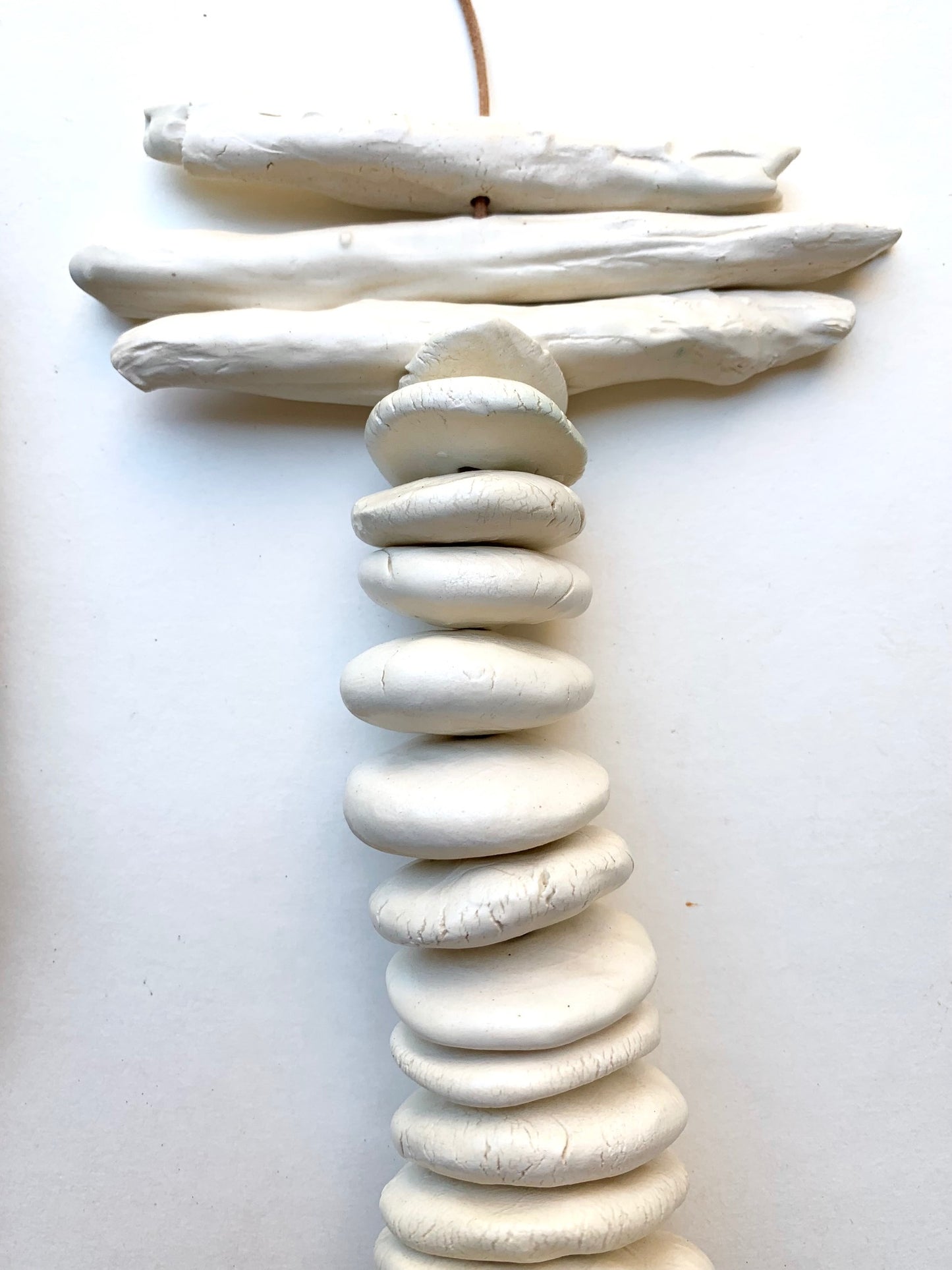 one of a kind 'small kingdoms' white wall hanging