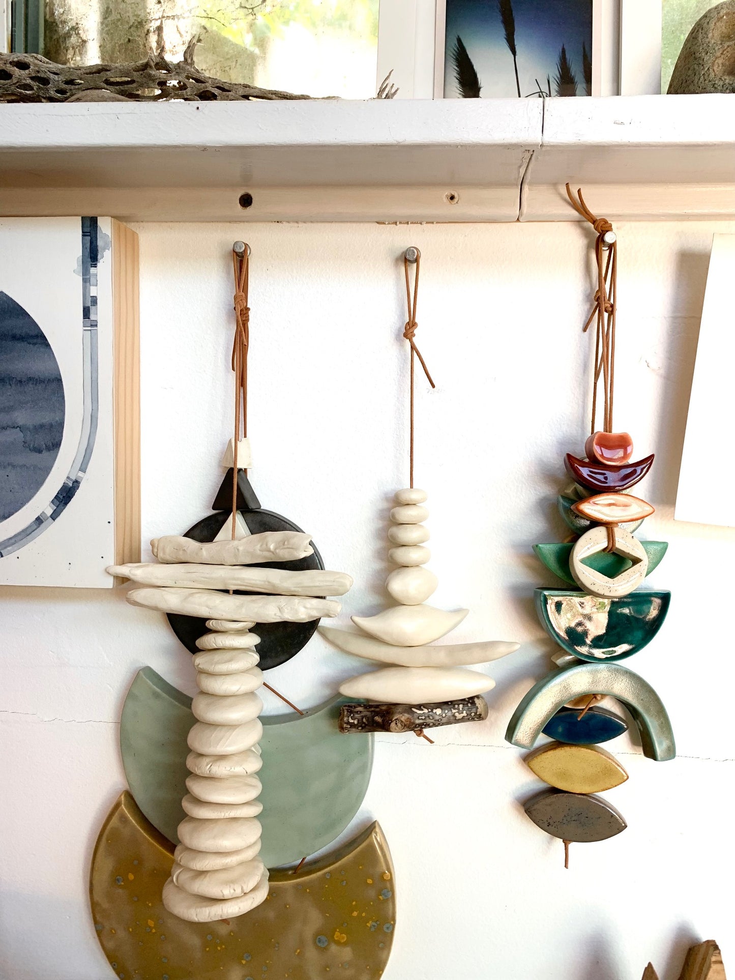 one of a kind 'small kingdoms' white wall hanging