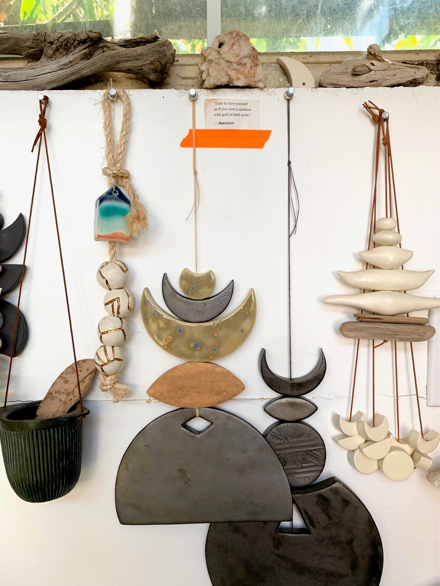 sold - one of a kind 'a place of faith' desert hanging