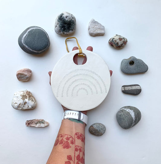 SOLD 'footpath to peace' -  contemplation & peace plaque