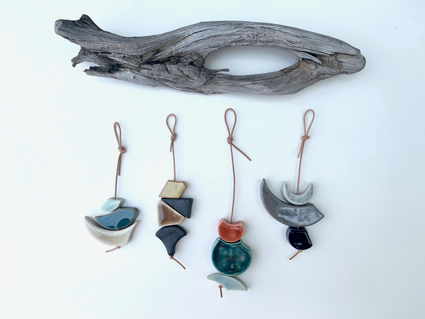 one of a kind 'hepworth' sculptural wall hanging piece