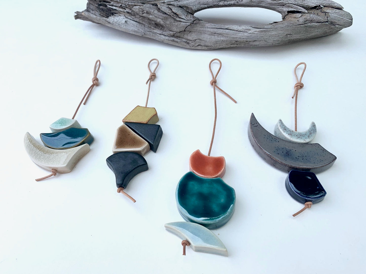 one of a kind 'hepworth' sculptural wall hanging piece