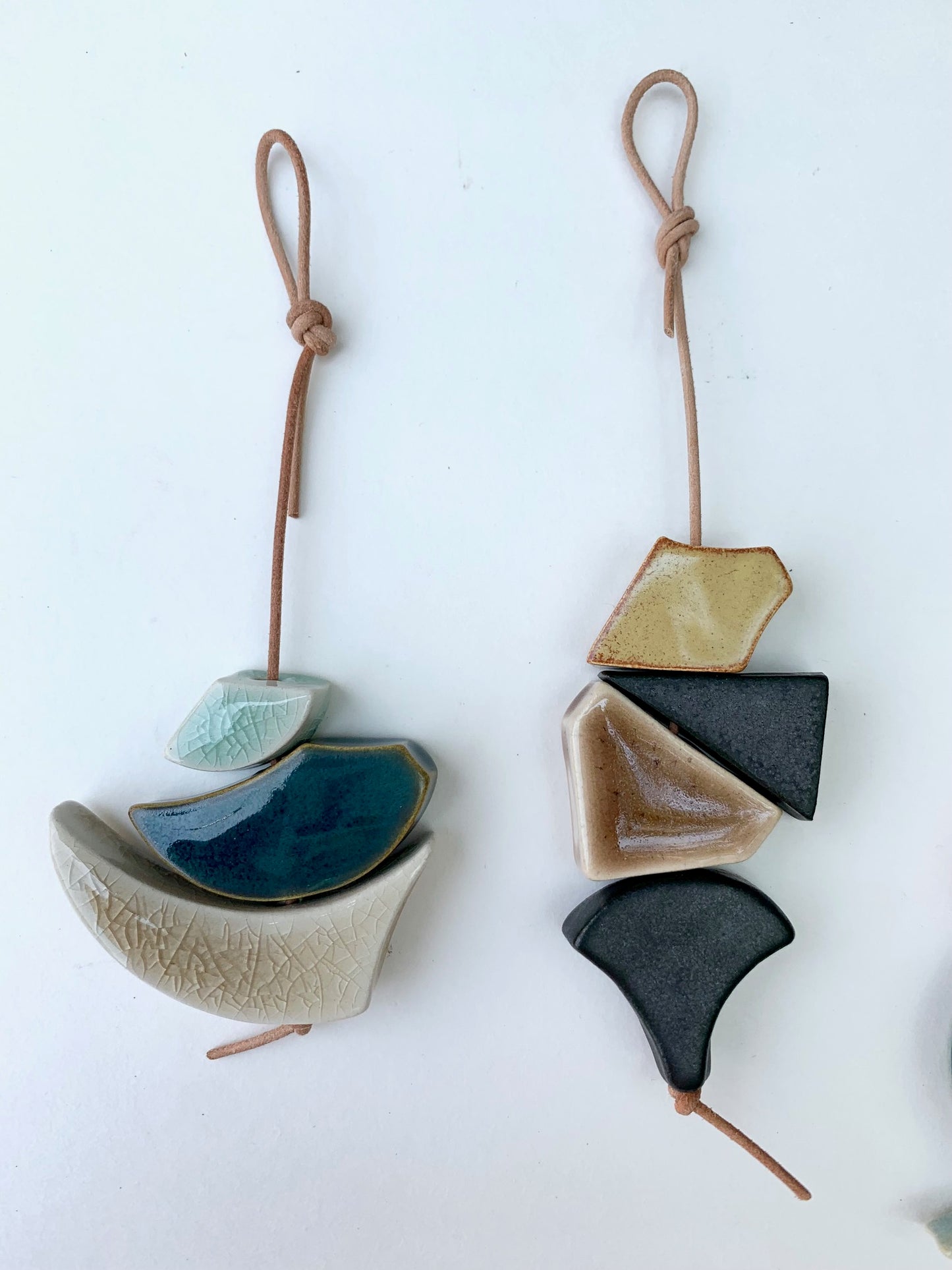 sold - one of a kind 'hepworth' sculptural hanging piece