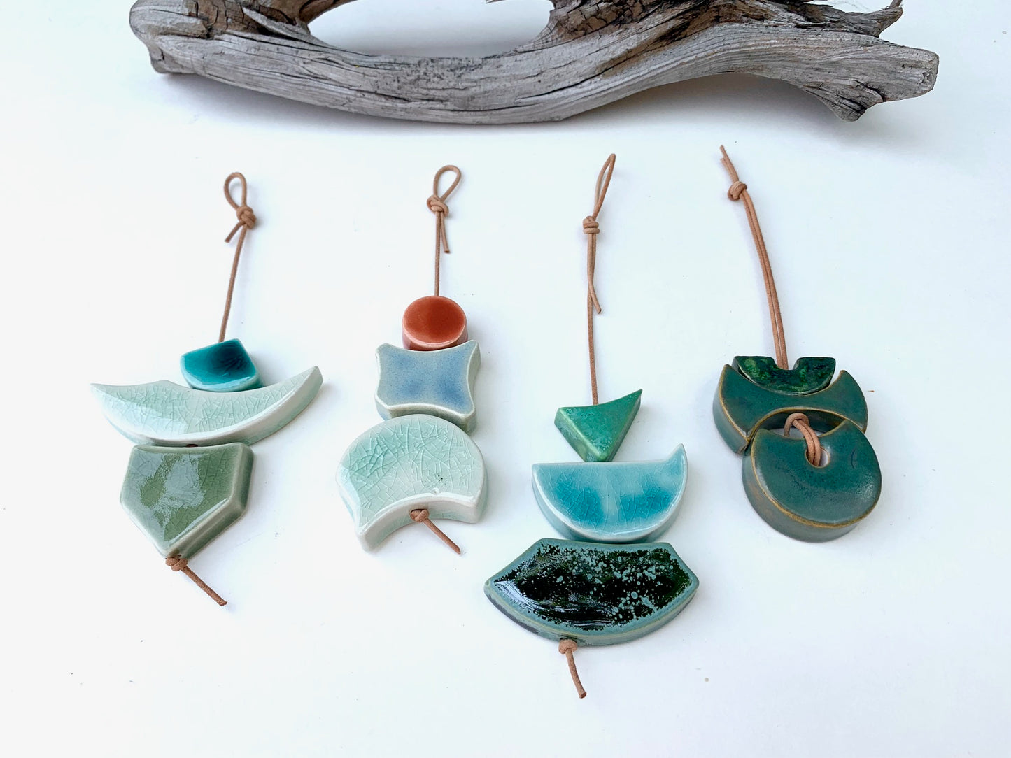 sold - one of a kind 'hepworth' sculptural hanging piece