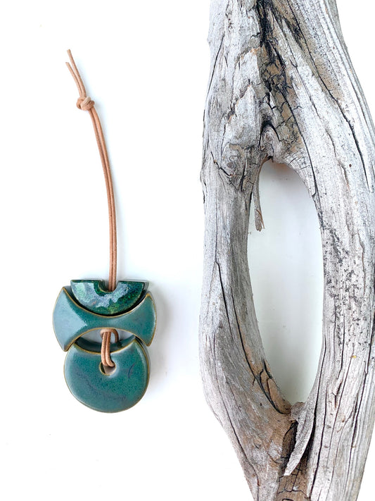 sold - one of a kind 'hepworth' sculptural hanging piece