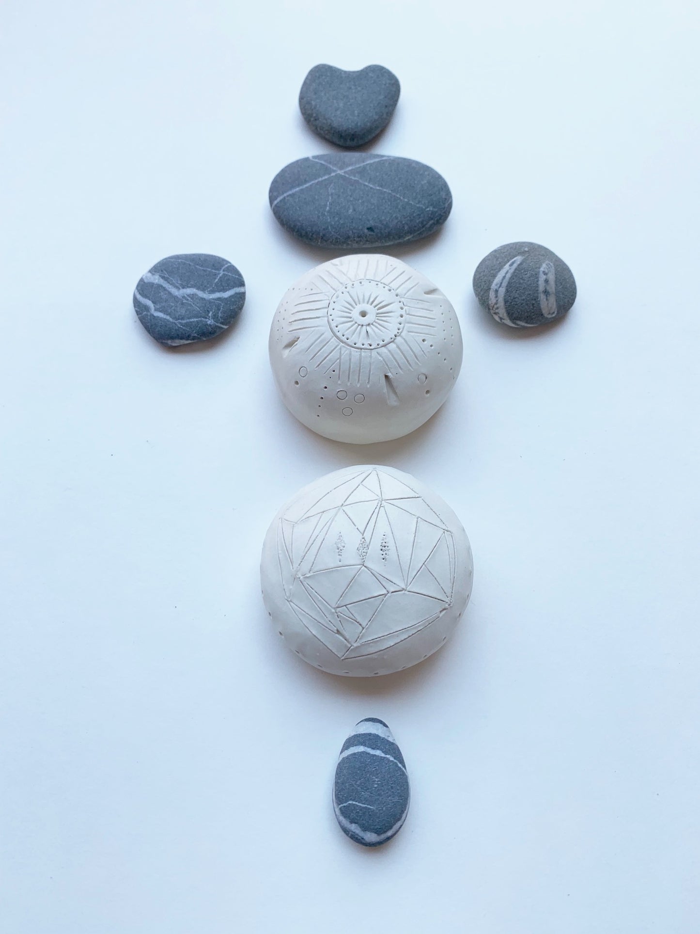 meditation stones / one of a kind ceramic sculptures for sacred spaces