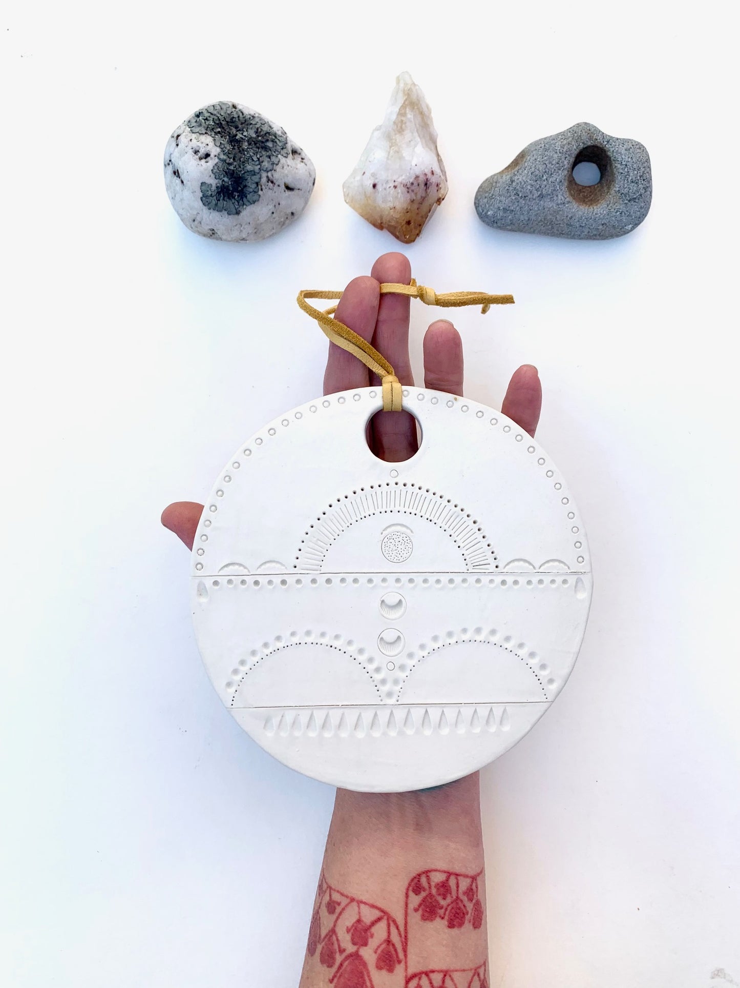 sold - 'footpath to peace' one of a kind plaque