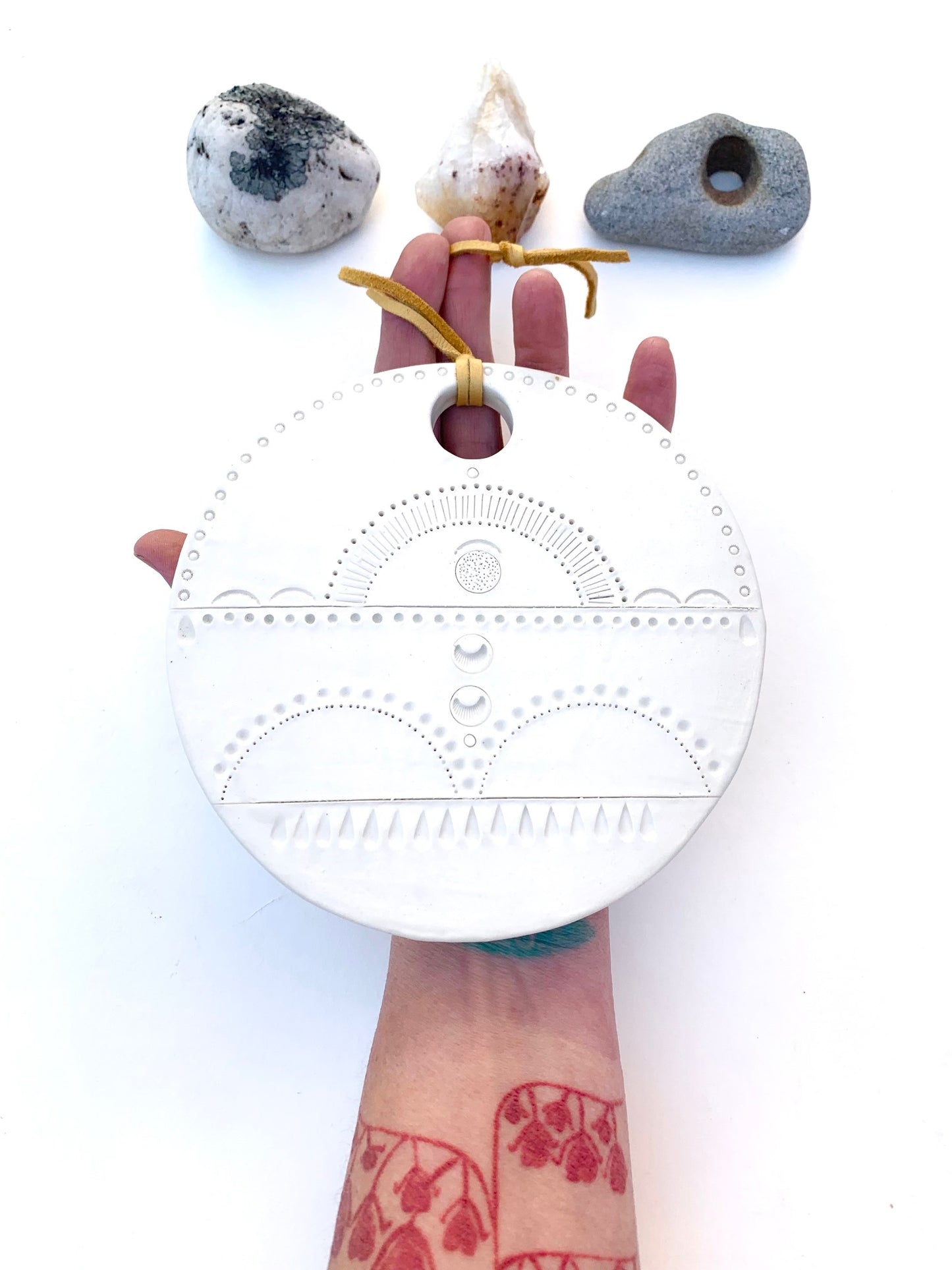 sold - 'footpath to peace' one of a kind plaque