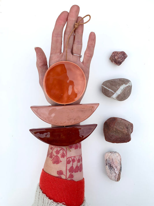 sold - one of a kind 'rising sun' hanging