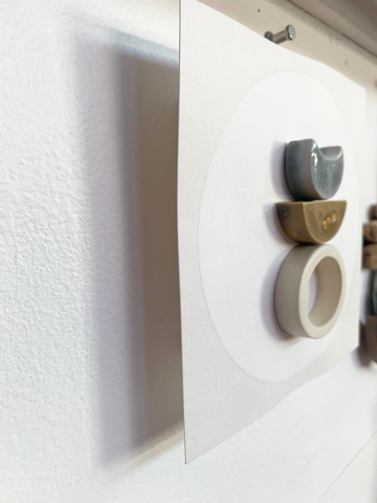 sold - one of a kind, symbiotic ceramic wall square piece