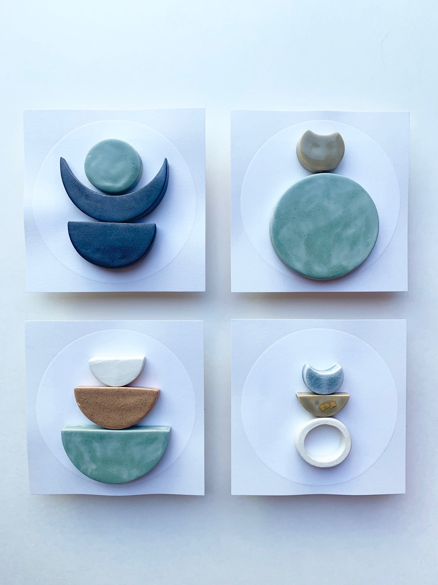 sold - one of a kind, symbiotic ceramic wall square piece