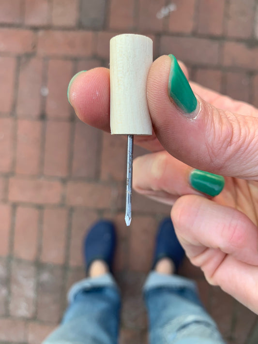 custom made wooden dowel peg hanger