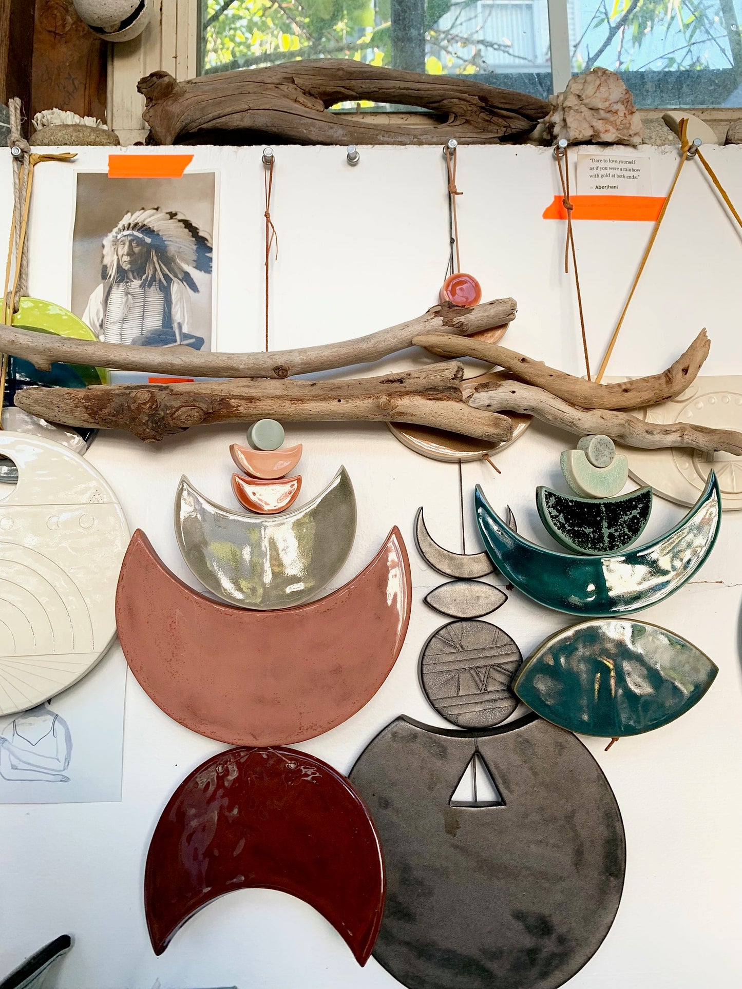 one of a kind 'a place of faith' desert wall hanging